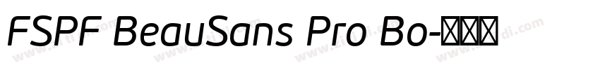 FSPF BeauSans Pro Bo字体转换